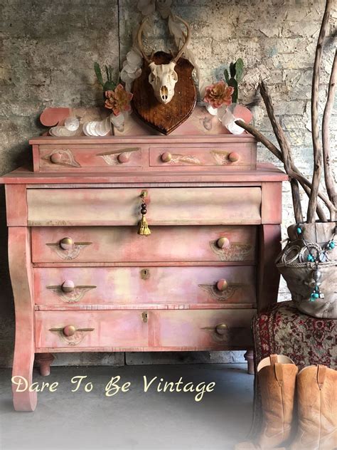 Sold Bohemian Hand Painted Dresser Sideboard ~ Boho Chic In 2020 Hand