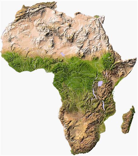 Search physical maps of continents & countries. Africa Physical Map