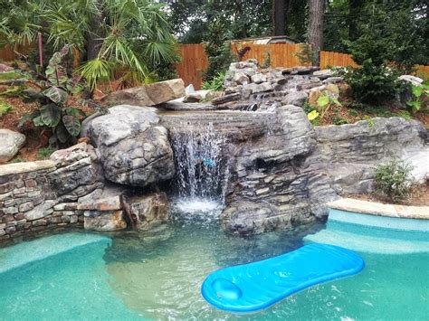 Tropical Free Form Pool Tropical Pool Atlanta By Hearthstone
