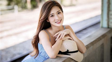 Women Asian Smile Brunette Hd Wallpaper Peakpx