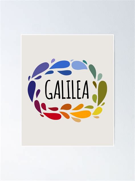 Galilea Name Cute Colorful T Named Galilea Poster For Sale By