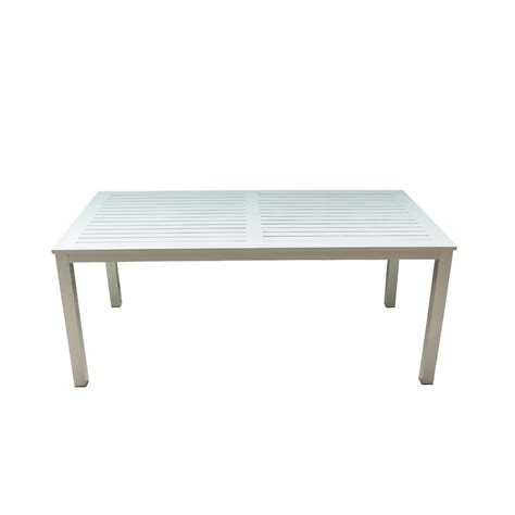 Check spelling or type a new query. Courtyard Casual Skyline White Aluminum Outdoor Rectangle ...