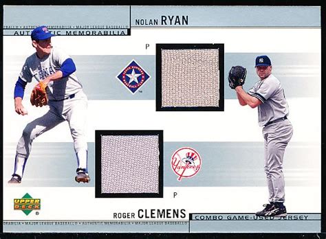 Lot Detail 2001 Upper Deck Bsbl Combo Game Used Jersey Rc Nolan