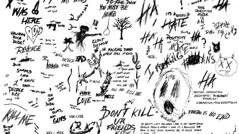 Free Download Made This Xxxtentacion Wallpaper Out If His Drawings Dont