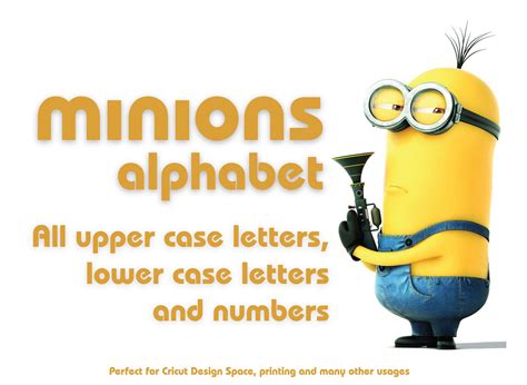 Minions Alphabet Minions Letters Minions Font Minions
