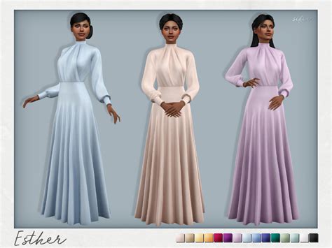 Esther Dress By Sifix At Tsr Sims 4 Updates