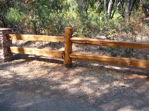 Maybe you would like to learn more about one of these? Custom Redwood Split Rail Fence | Rustic fence, Backyard ...