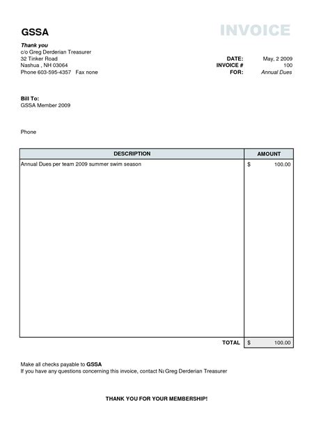 Basic Invoice Template For Microsoft Works Full Version Free Software