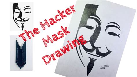 How To Draw Hacker Mask Draw The Hacker Mask Easily The Hacker Mask