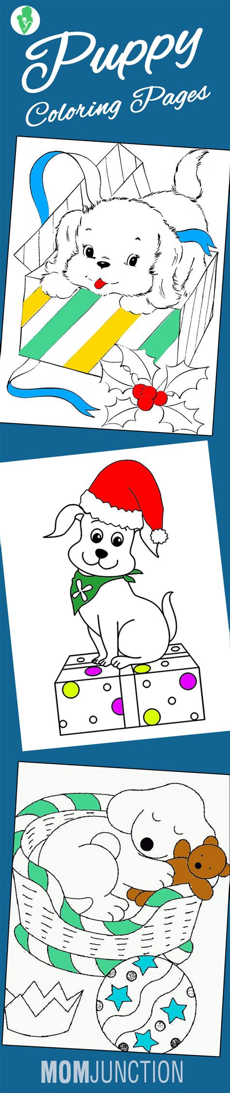 A puppy with a bow. Top 30 Free Printable Puppy Coloring Pages Online | Puppy ...