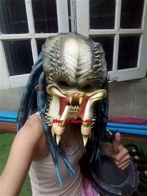 Predator alien black army green camouflage licensed face bandana scarf camo new. Elder Predator Halloween Mask Costume Full Face Prop ...
