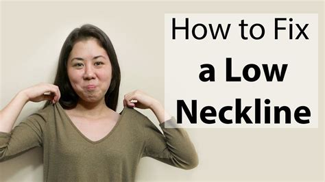 How To Fix A Low Neckline V Neck Beginner Sewing Tutorial Diy
