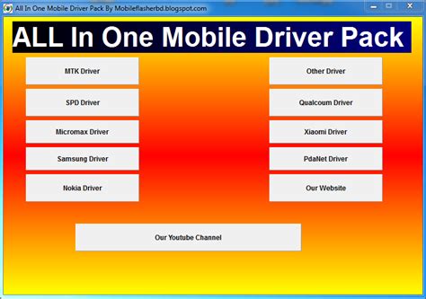 All In One Mobile Driver Pack Flashing Usb Mode Port Driver Free