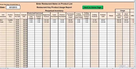 Inventory Spreadsheet Template Excel Product Tracking —