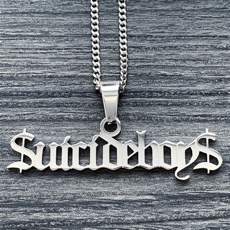 Suicideboys Necklace Polished Stainless Steel G59 Pendant Etsy
