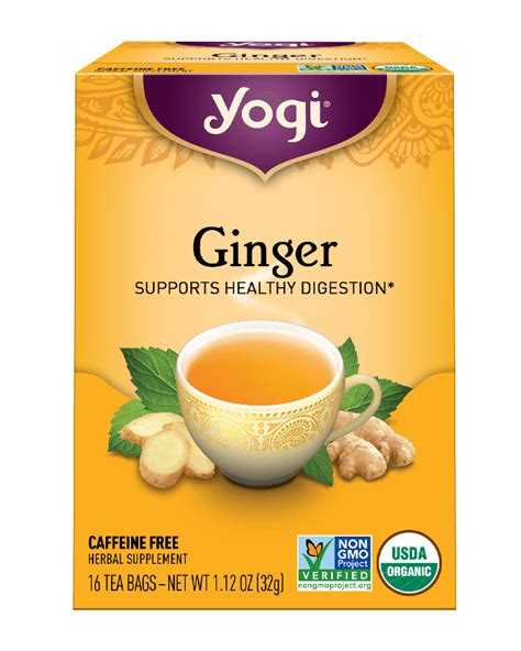 yogi tea ginger caffeine free 16 tea bags ann wellness
