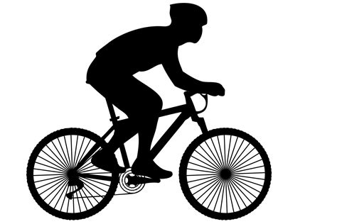 2017 motorcycle,bike,racing,drawing,home wall decor prints. Black silhouette of a cyclist on a racing bike clipart ...