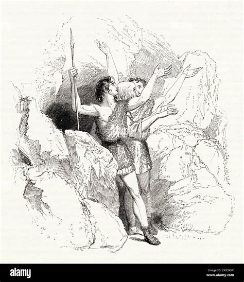 Ilustración De Kenny Meadows A Cymbeline Por William Shakespeare