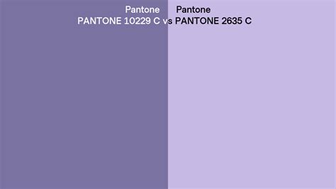 Pantone 10229 C Vs Pantone 2635 C Side By Side Comparison