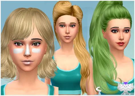Sims 4 Hairs David Sims Conversion Hairstyles Set 2