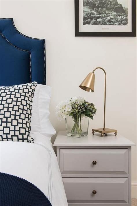Free delivery and returns on ebay plus items for plus members. Sophisticated bedroom features a blue velvet headboard ...