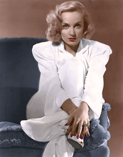 Carole Lombard 1908 1942 X 23 Afi Top 25 Actresses Stunning In A White Suit Carole