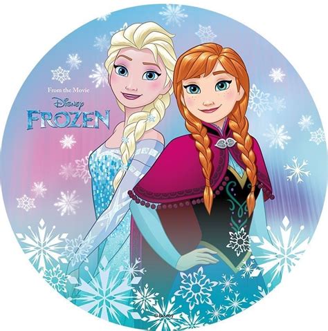 Tortenaufleger fototorte oblate bild geburtstag motiv: Eiskönigin Frozen Elsa Anna Tortenaufleger Tortenbild ...