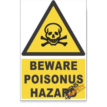 Nosa SABS Poisonous Substance Beware Hazard Descriptive Safety Sign