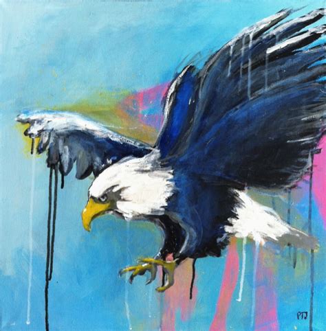 Painting Acrylic On Canvas Eagle 1 Eagle Painting Birds Painting