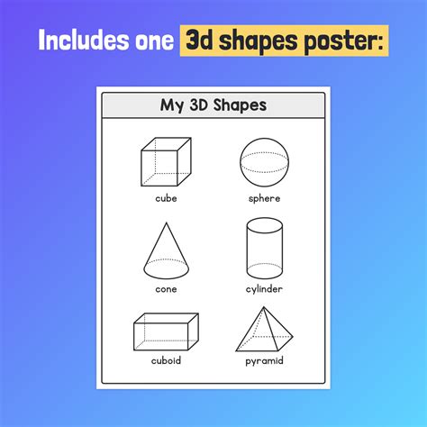 3d Shapes Worksheets Cube Sphere Cylinder And More — 3d Shapes Unit