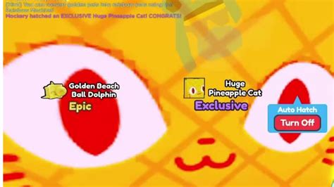 Hatching Huge Pineapple Cat Pet Simulator X Youtube