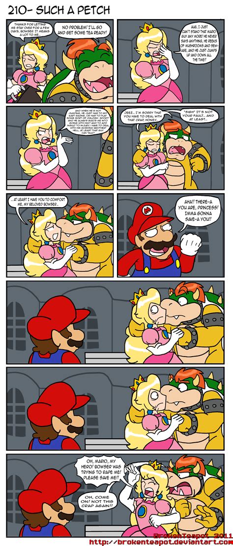 Such A Petch Webcomic By Broken Teapot Featuring Nintendos Mario Bowser Princess Peach