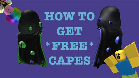 How To Get Free Capes In Roblox Real Actually Works Youtube