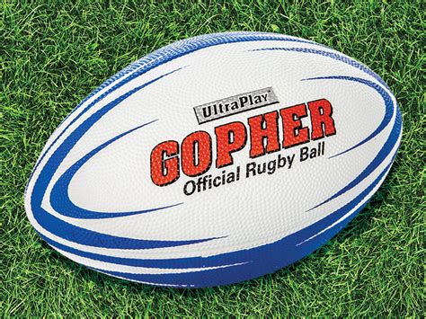 Its measurements and weight are specified by world the rugby ball has an oval shape, four panels and a weight of about 400 grams. UltraPlay Rugby Ball - Gopher Sport