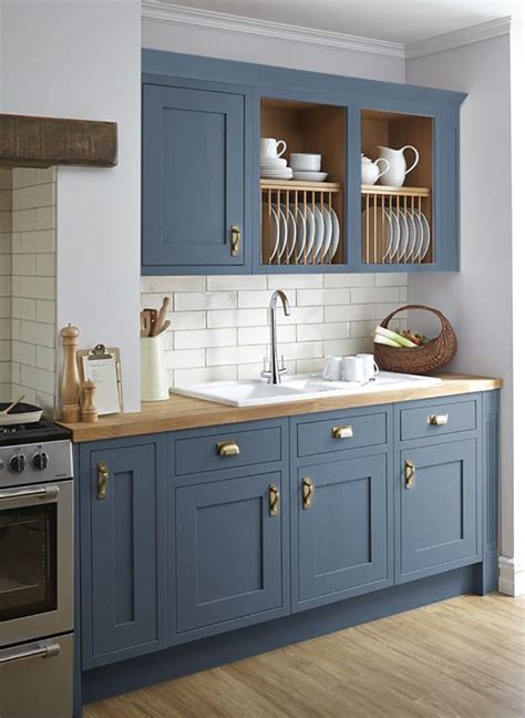 Country Blue Kitchen Cabinets