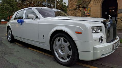 White Rolls Royce Phantom Wedding Car Hire Manchester