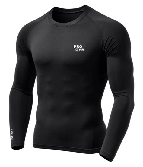 Pro Gym Men Compression T Shirt Full Sleeve High Performance Plain Cool