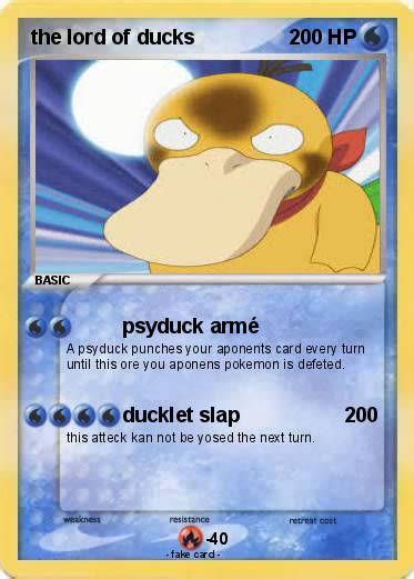 Pokémon The Lord Of Ducks Psyduck Armé My Pokemon Card