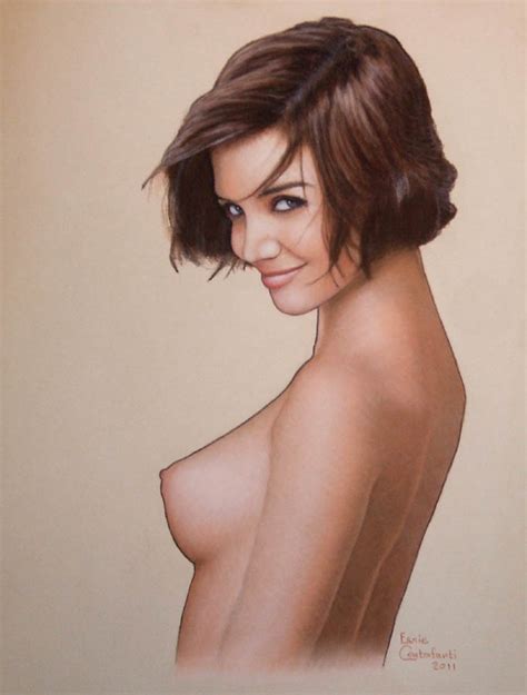 Rule 34 2011 Breasts Celebrity Color Ernie Centofanti Katie Holmes Tagme Topless 809150