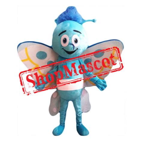 Blue Lightweight Butterfly Mascot Costume | Mascot costume, Cartoon mascot costumes, Mascot