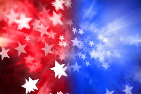 Red White Blue Stars Abstract Background An Abstract Patriotic