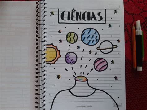 Capa par caderno de ciências tumblr Capa do caderno de ciências Capa