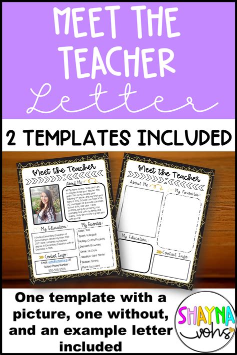 Meet the Teacher Letter Editable | Meet the teacher template, Meet the teacher, Meet the 