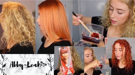 Blondie Goes Red Schwarzkopf Live Colour Red Embers Hair Dye Youtube