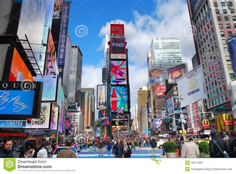 New York City Manhattan Times Square Editorial Stock Image
