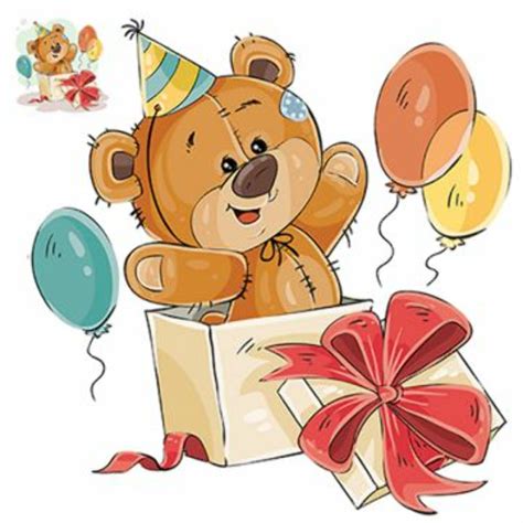 Download High Quality Teddy Bear Clipart Happy Birthday Transparent Png