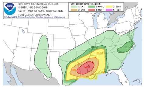 Serious Tornado Threat In And Near Louisiana On Saturday Weather Underground