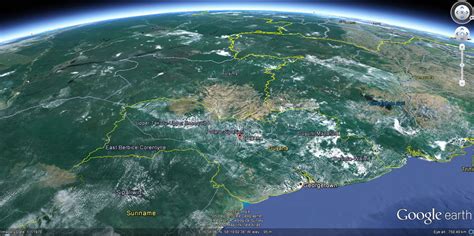 Guyana Map And Guyana Satellite Image