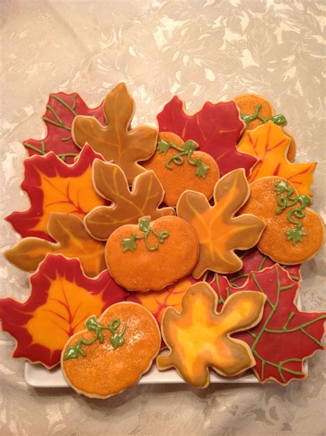 Sugar Cookies For Thanksgiving Fall Autumn Or Fun Cut Out Cookie