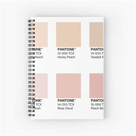 Cuaderno De Espiral Nude Pink Pantone Color Swatch Pack De My XXX Hot